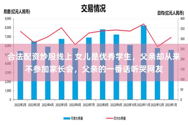 合法配资炒股线上 女儿是优秀学生，父亲却从来不参加家长会，父亲的一番话听哭网友