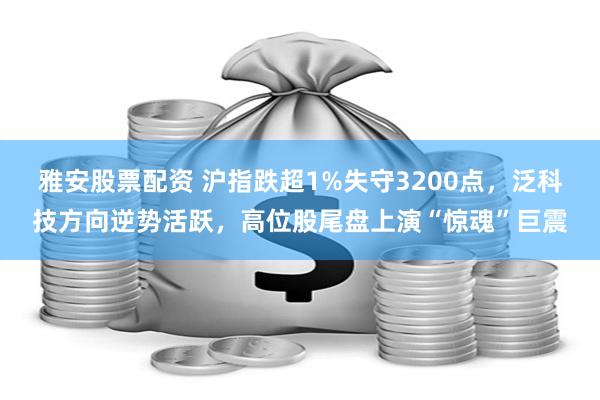 雅安股票配资 沪指跌超1%失守3200点，泛科技方向逆势活跃，高位股尾盘上演“惊魂”巨震