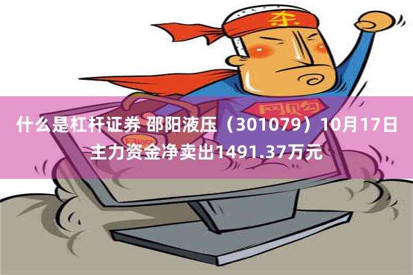 什么是杠杆证券 邵阳液压（301079）10月17日主力资金净卖出1491.37万元